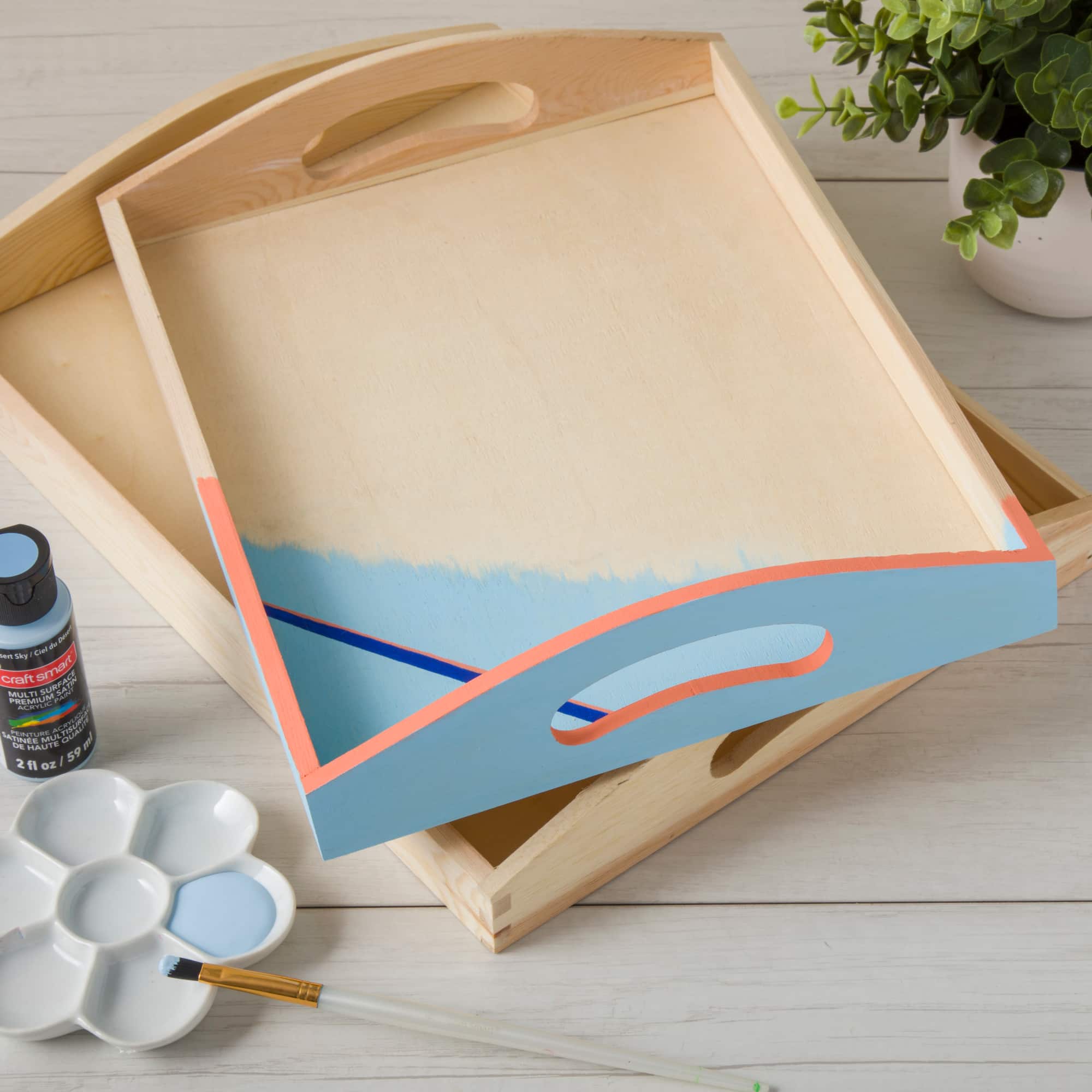 6 Pack: 13" Wooden Tray by Make Market®
